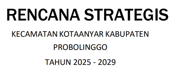 Renstra 2025 s.d 2029 Kecamatan Kotaanyar