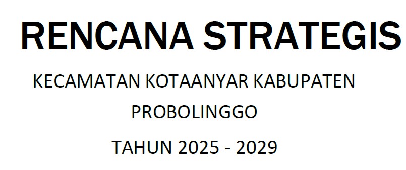 Renstra 2025 - 2029 Kec. Kotaanyar