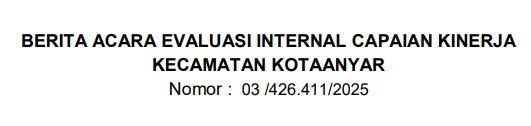 Capaian Kinerja